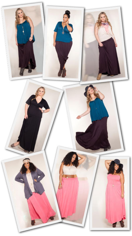 spódnica maxi plus size
