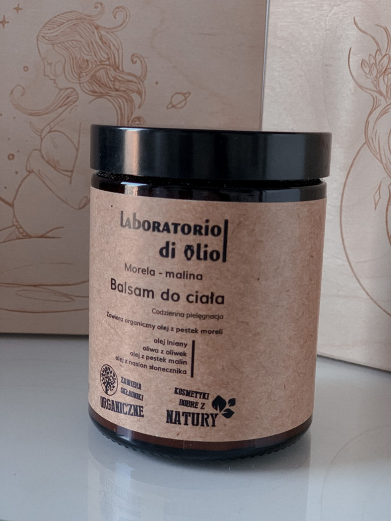 Kosmetyki naturalne: balsam do ciała morela i malina Laboratorio di olio