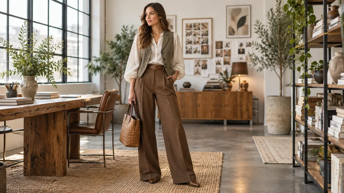 Profesjonalna stylizacja biurowa inspirowana stylem boho