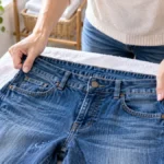 Delikatne dopasowywanie jeansów bez niszczenia materiału